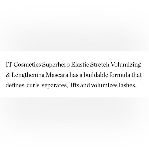 $8❤️‍🔥 It Cosmetics Superhero Masacara Mini BLACK 👁️ NEW IN BOX - Picture 6 of 9